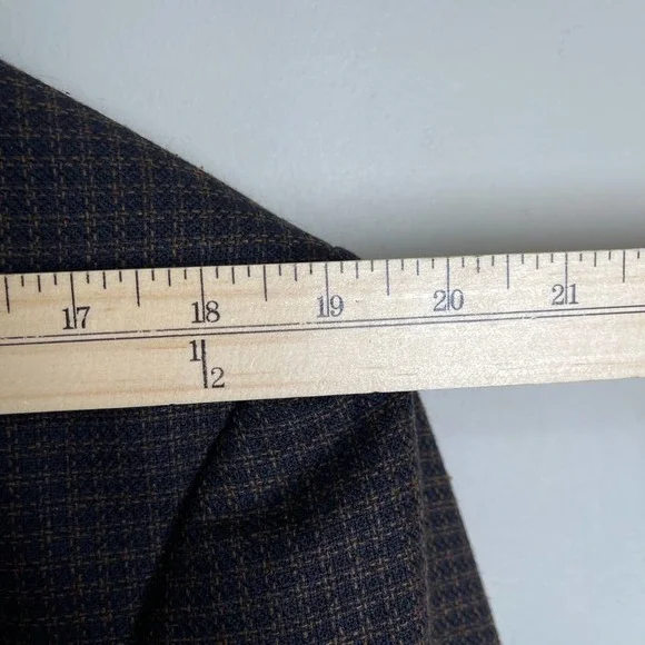 Pierre Balmain Wool Hounds Tooth Single Breasted Two Button Blazer Brown 43R - Picture 4 of 8